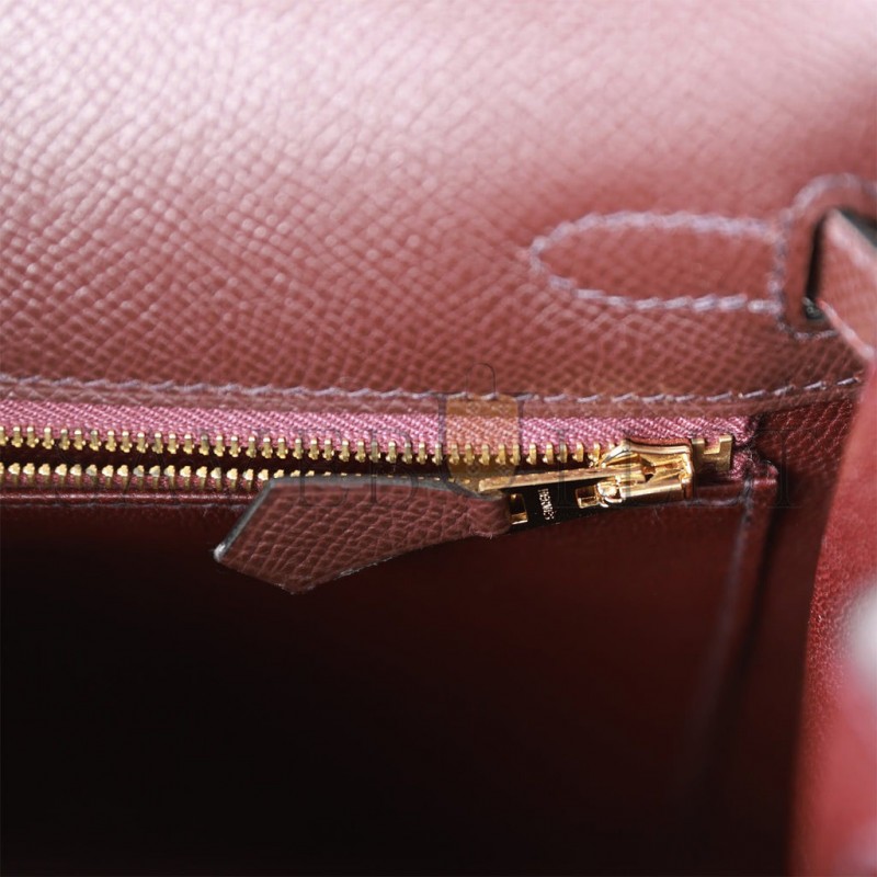 HERMES KELLY SELLIER 25 ROUGE SELLIER EPSOM GOLD HARDWARE HANDMADE (25*17*7cm) HERMES KELLY SELLIER 25 ROUGE SELLIER EPSOM GOLD HARDWARE HANDMADE (25*17*7cm)