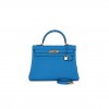 HERMES KELLY RETOURNE 32 MYKONOS CLEMENCE GOLD HARDWARE  (32*23*10.5cm)