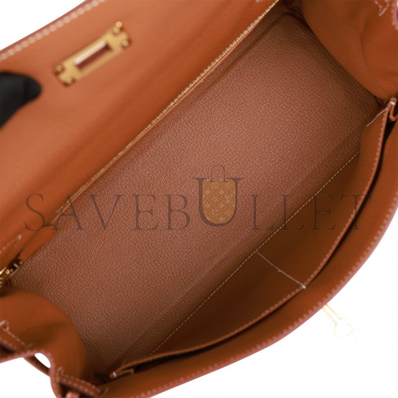 HERMES KELLY RETOURNE 32 GOLD TOGO GOLD HARDWARE  (32*23*10.5cm)