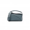 LOEWE CALFSKIN MEDIUM PUZZLE BAG STONE BLUE (29*19.5*14cm)