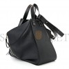 LOEWE CALFSKIN MEDIUM HAMMOCK SHOULDER BAG BLACK (33*31*17cm)