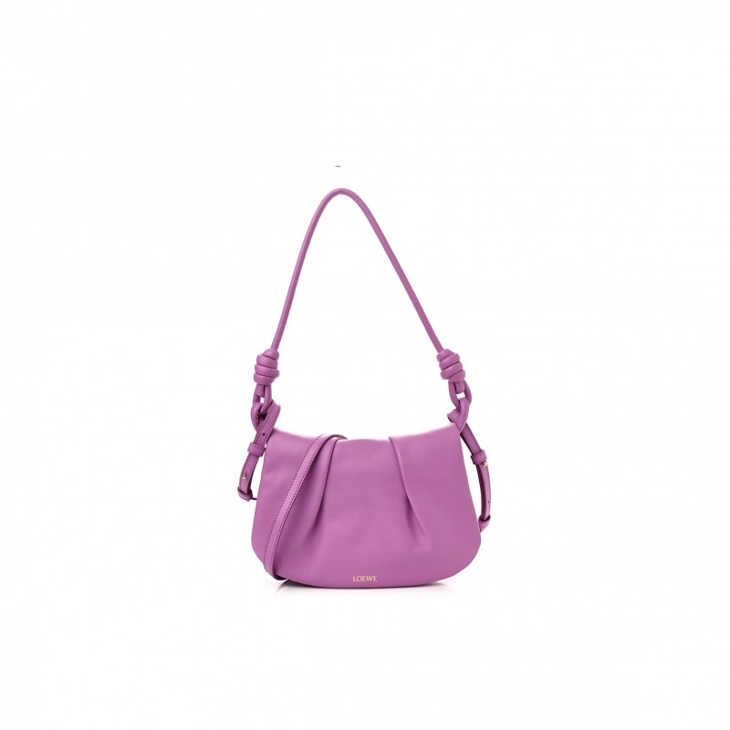 LOEWE SHINY NAPPA CALFSKIN PASEO SATCHEL ROCKROSE (25*17*8cm) LOEWE SHINY NAPPA CALFSKIN PASEO SATCHEL ROCKROSE (25*17*8cm)