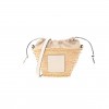 LOEWE LEAF PALM CALFSKIN DRAWSTRING BUCKET BAG NATURAL WHITE (28*19*10cm)