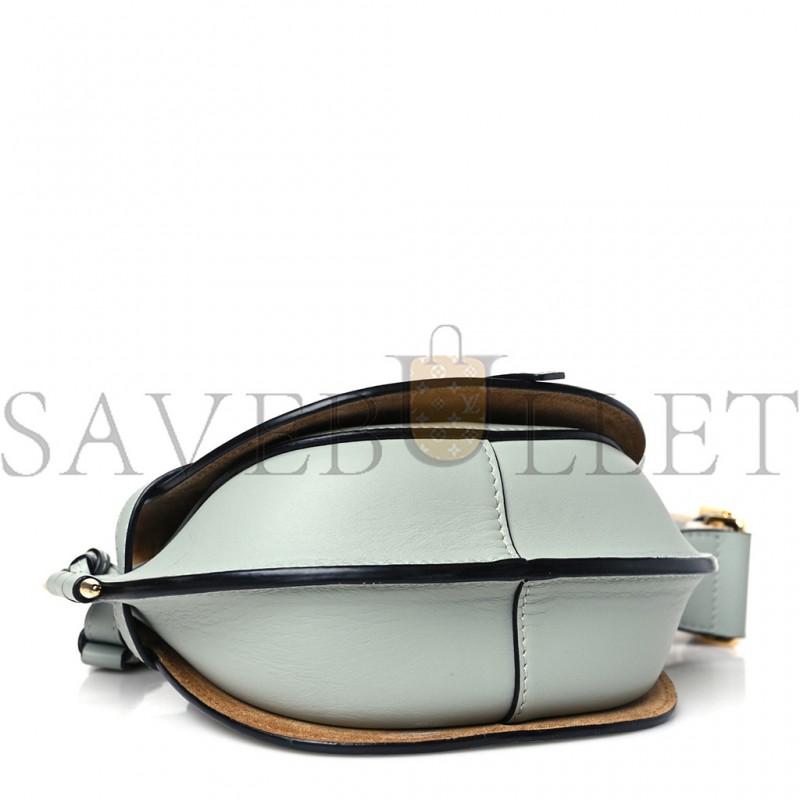 LOEWE CALFSKIN MINI GATE DUAL BAG ASH GREY (24*18*11cm) LOEWE CALFSKIN MINI GATE DUAL BAG ASH GREY (24*18*11cm)