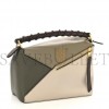LOEWE CALFSKIN SMALL PUZZLE EDGE BAG LAUREL GREEN LIGHT OAT (24*19*10cm) LOEWE CALFSKIN SMALL PUZZLE EDGE BAG LAUREL GREEN LIGHT OAT (24*19*10cm)
