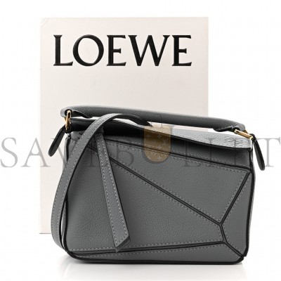LOEWE CALFSKIN MINI BAG ASPHALT GREY (18*12.5*8cm)