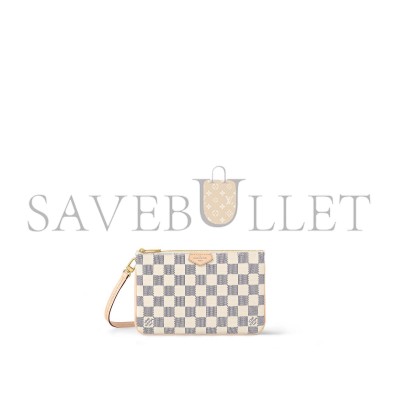 LOUIS VUITTON DOUBLE ZIP POCHETTE N60460 (20*12.5*3cm)