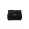PRADA RE-NYLON SMALL PADDED SHOULDER BAG BLACK (36*29*15cm) PRADA RE-NYLON SMALL PADDED SHOULDER BAG BLACK (36*29*15cm)