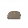 PRADA VITELLO DAINO COSMETIC POUCH ARGILLA (17*11*7cm) PRADA VITELLO DAINO COSMETIC POUCH ARGILLA (17*11*7cm)