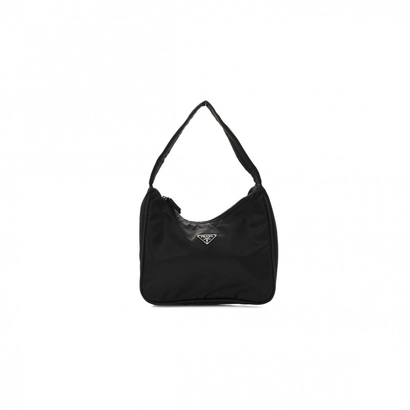 PRADA TESSUTO NYLON SPORT MINI SHOULDER BAG BLACK (20*18*6cm) PRADA TESSUTO NYLON SPORT MINI SHOULDER BAG BLACK (20*18*6cm)