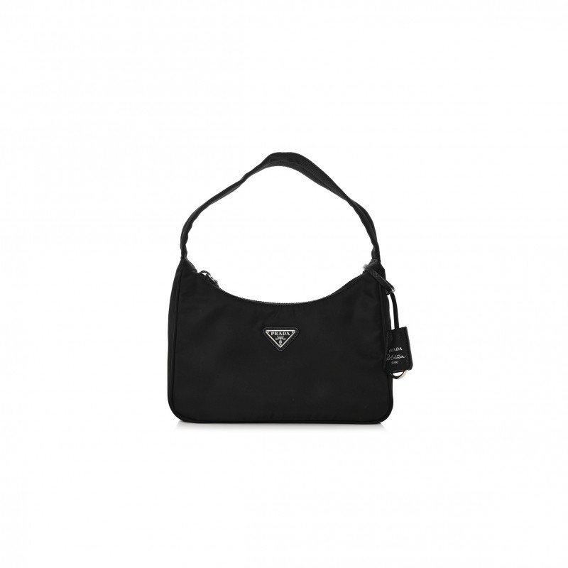 PRADA TESSUTO NYLON MINI RE-EDITION 2000 BAG BLACK (22*16*6cm) PRADA TESSUTO NYLON MINI RE-EDITION 2000 BAG BLACK (22*16*6cm)