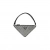 PRADA SATIN CRYSTAL TRIANGLE POUCH CRISTAL (26*15*6cm) PRADA SATIN CRYSTAL TRIANGLE POUCH CRISTAL (26*15*6cm)