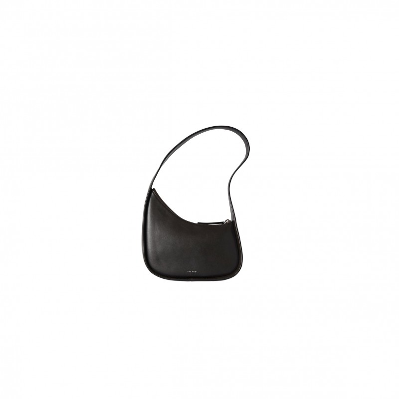 THE ROW HALF MOON BAG IN LEATHER DARK BROWN W1249L60DBP (34*20*6cm)