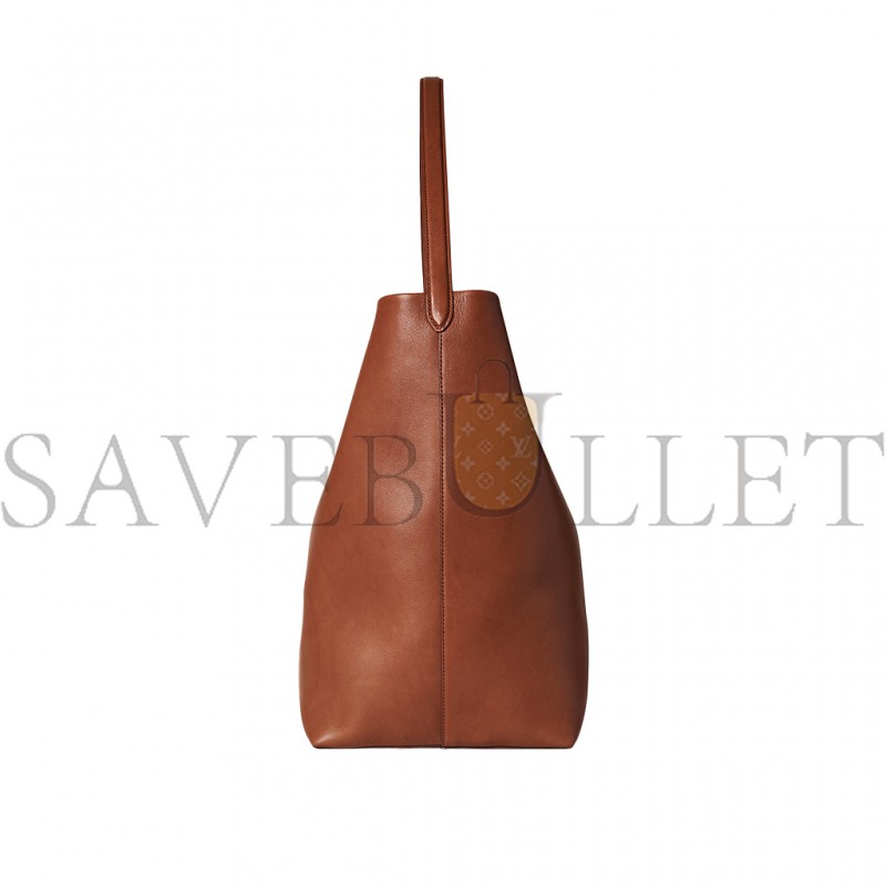 THE ROW LARGE NS PARK TOTE BAG IN LEATHER DARK CUIR W1273L72DCPLD (43*38*20cm)