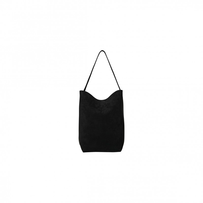 THE ROW LARGE NS PARK TOTE BAG IN NUBUCK BLACK W1273L87BLK (43*38*20cm)