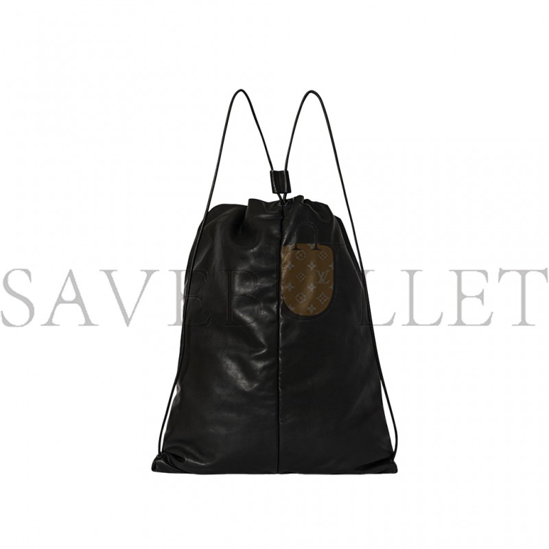 THE ROW PUFFY BACKPACK IN LEATHER BLACK W1604L114BLPL (47*28*8cm)