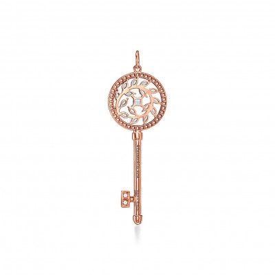 TIFFANY KEYS TIFFANY VICTORIA® DIAMOND VINE KEY IN 18K ROSE GOLD