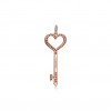 TIFFANY KEYS HEART KEY IN ROSE GOLD WITH DIAMONDS, SMALL TIFFANY KEYS HEART KEY IN ROSE GOLD WITH DIAMONDS, SMALL