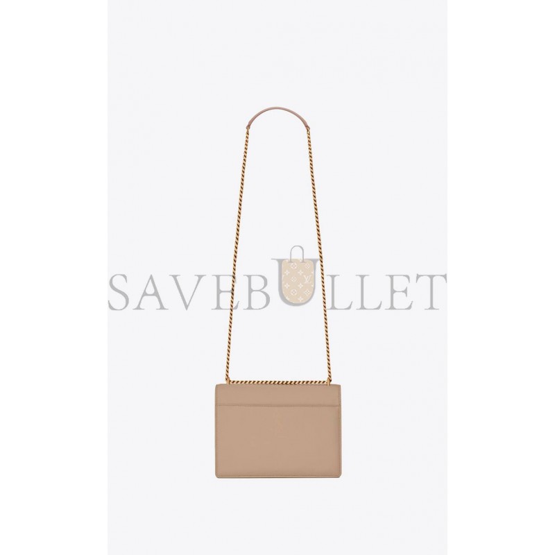 YSL SUNSET MEDIUM CHAIN BAG IN SMOOTH LEATHER 442906D420W2721 (22*16*6.5cm)