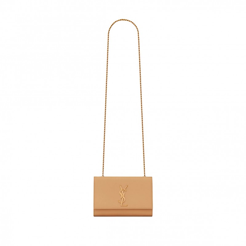 YSL KATE SMALL CHAIN BAG IN GRAIN DE POUDRE EMBOSSED LEATHER 469390BOW0W7019 (20*12.5*5cm)