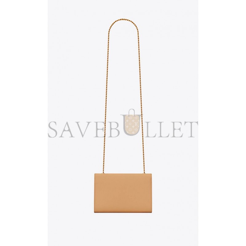 YSL KATE SMALL CHAIN BAG IN GRAIN DE POUDRE EMBOSSED LEATHER 469390BOW0W7019 (20*12.5*5cm)