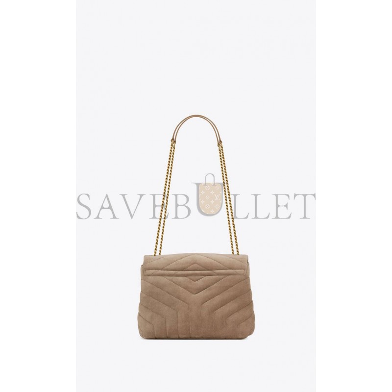 YSL LOULOU SMALL CHAIN BAG IN QUILTED "Y" SUEDE 4946991U8612346 (25*17*9cm) YSL LOULOU SMALL CHAIN BAG IN QUILTED "Y" SUEDE 4946991U8612346 (25*17*9cm)