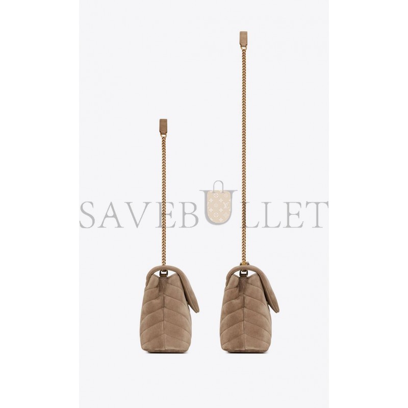 YSL LOULOU SMALL CHAIN BAG IN QUILTED "Y" SUEDE 4946991U8612346 (25*17*9cm) YSL LOULOU SMALL CHAIN BAG IN QUILTED "Y" SUEDE 4946991U8612346 (25*17*9cm)