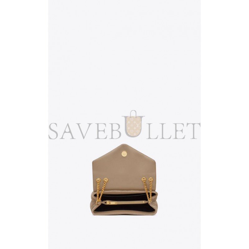 YSL LOULOU SMALL CHAIN BAG IN QUILTED "Y" SUEDE 4946991U8612346 (25*17*9cm) YSL LOULOU SMALL CHAIN BAG IN QUILTED "Y" SUEDE 4946991U8612346 (25*17*9cm)