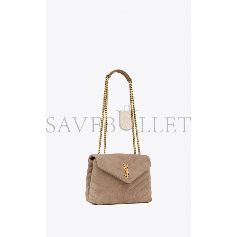 YSL LOULOU SMALL CHAIN BAG IN QUILTED "Y" SUEDE 4946991U8612346 (25*17*9cm) YSL LOULOU SMALL CHAIN BAG IN QUILTED "Y" SUEDE 4946991U8612346 (25*17*9cm)