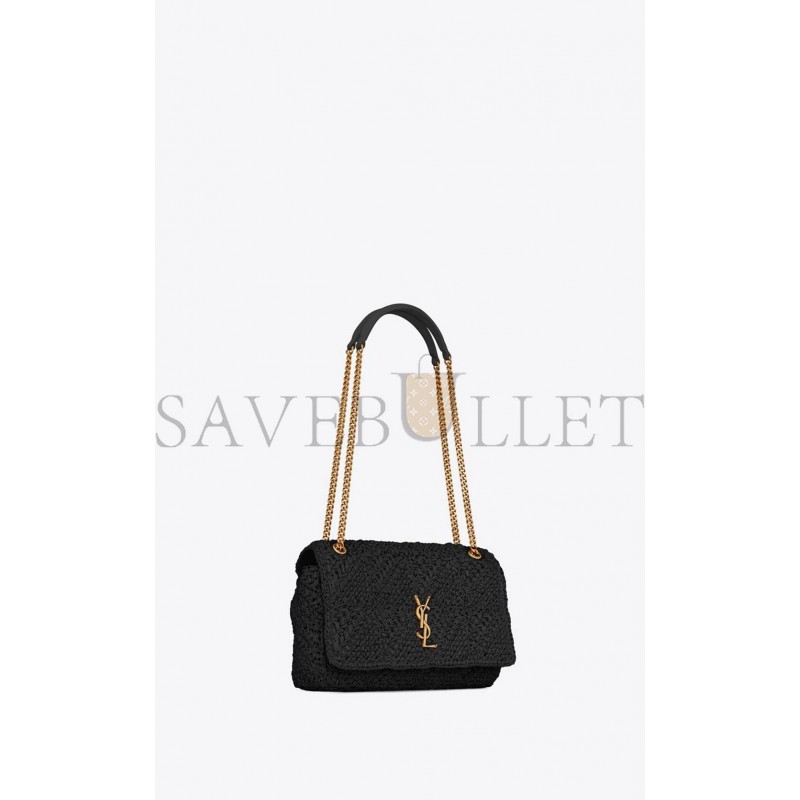 YSL JAMIE MEDIUM CHAIN BAG IN RAFFIA 515821GAAAT1000 (25*15*7.5cm)