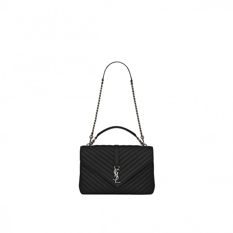 YSL COLLEGE LARGE CHAIN BAG IN QUILTED LEATHER 600278BRM041000 (32*20*8.5cm)