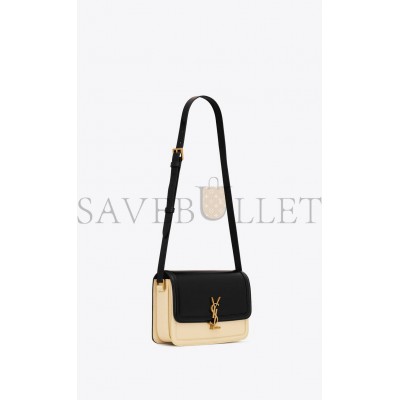 YSL SOLFERINO MEDIUM SATCHEL IN BOX SAINT LAURENT LEATHER 63430516C7W1089 (23*16*6cm)