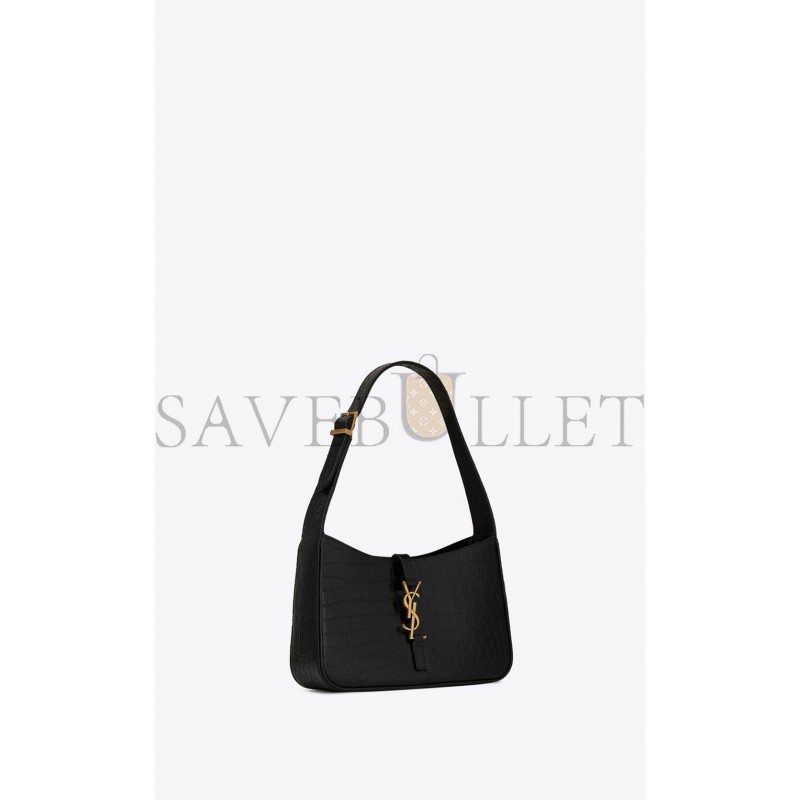 YSL LE 5 A 7 IN CROCODILE-EMBOSSED SHINY LEATHER 657228DZESW1062 (23*16*6.5cm) YSL LE 5 A 7 IN CROCODILE-EMBOSSED SHINY LEATHER 657228DZESW1062 (23*16*6.5cm)