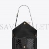 YSL GABY SATCHEL IN QUILTED LACQUERED LEATHER AND SMOOTH LEATHER 695503BMII71000 (26*18*5cm)