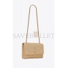 YSL KATE MEDIUM CHAIN BAG IN RAFFIA AND SMOOTH LEATHER 698637GAAA92069 (28.5*20*6cm)