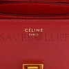 CELINE SMOOTH CALFSKIN SMALL CLASSIC BOX FLAP BAG RED (17*15*7cm)