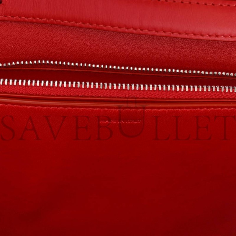 CELINE BOX CALFSKIN MEDIUM CLASSIC BOX FLAP BAG RED (23*18*6cm)