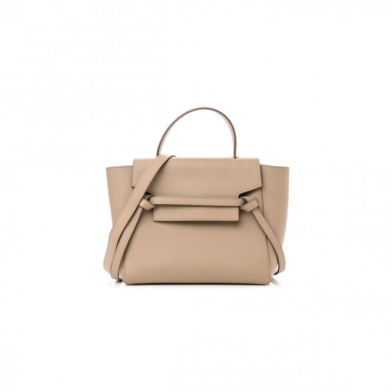 CELINE GRAINED CALFSKIN MICRO BELT BAG LIGHT TAUPE (23*22*13cm) CELINE GRAINED CALFSKIN MICRO BELT BAG LIGHT TAUPE (23*22*13cm)