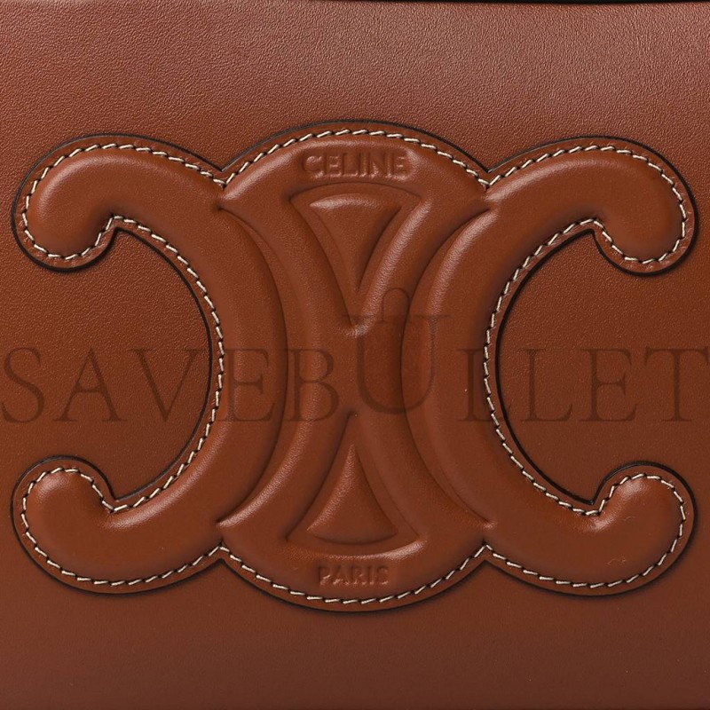 CELINE SMOOTH CALFSKIN CUIR TRIOMPHE CAMERA SHOULDER BAG TAN (27*13*4cm) CELINE SMOOTH CALFSKIN CUIR TRIOMPHE CAMERA SHOULDER BAG TAN (27*13*4cm)