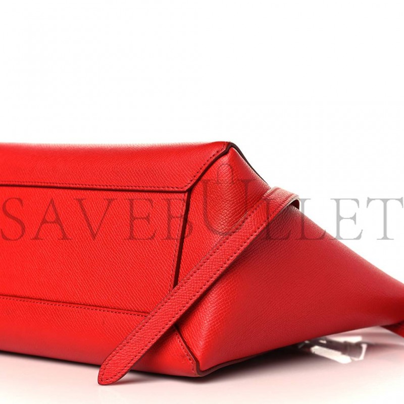 CELINE BABY GRAINED CALFSKIN MICRO BELT BAG COQUELICOT (24*19*14cm) CELINE BABY GRAINED CALFSKIN MICRO BELT BAG COQUELICOT (24*19*14cm)