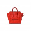 CELINE DRUMMED CALFSKIN MINI LUGGAGE VERMILLION (30*30*18cm) CELINE DRUMMED CALFSKIN MINI LUGGAGE VERMILLION (30*30*18cm)