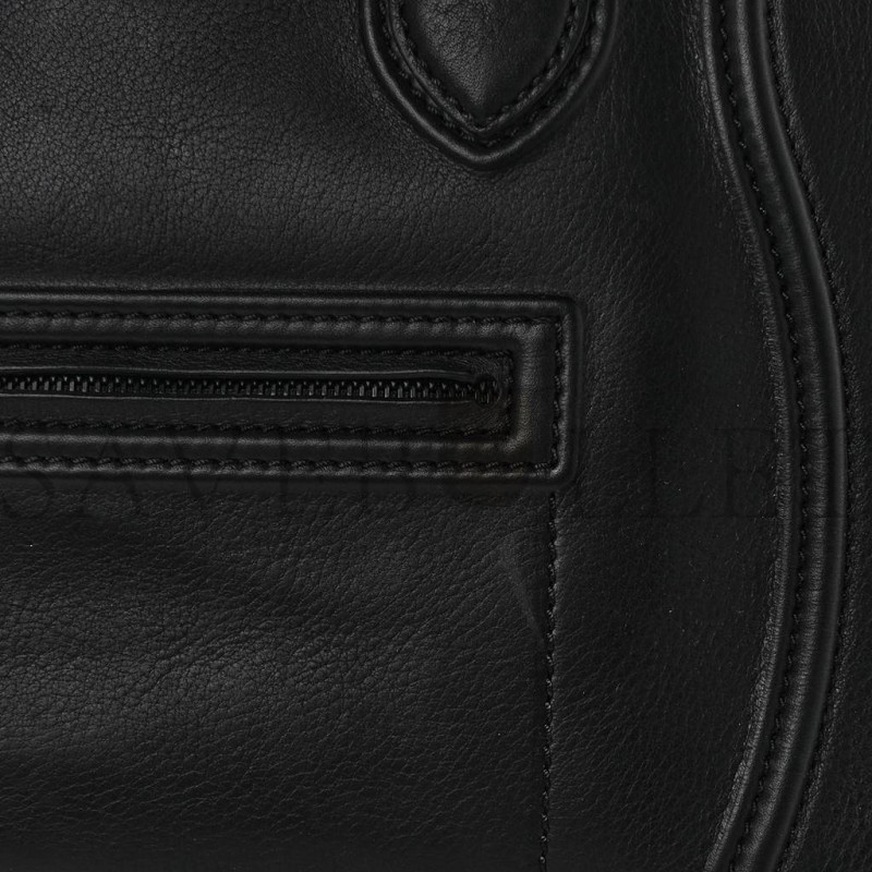 CELINE SMOOTH CALFSKIN MEDIUM PHANTOM LUGGAGE BLACK (29*29*25cm) CELINE SMOOTH CALFSKIN MEDIUM PHANTOM LUGGAGE BLACK (29*29*25cm)