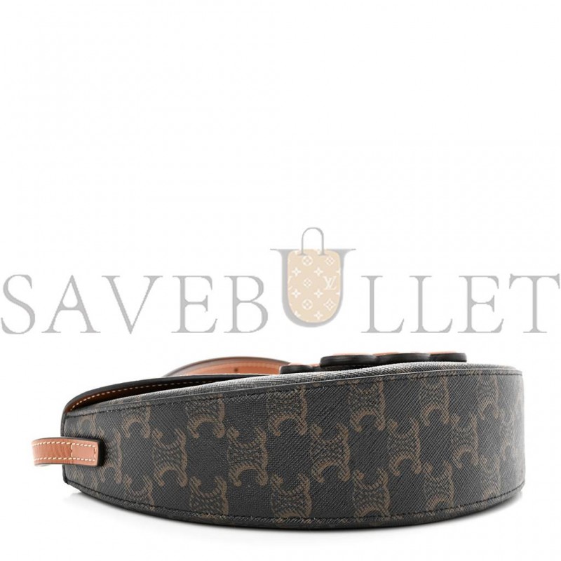 CELINE CALFSKIN TRIOMPHE CANVAS BESACE TAN (22*14*6cm) CELINE CALFSKIN TRIOMPHE CANVAS BESACE TAN (22*14*6cm)