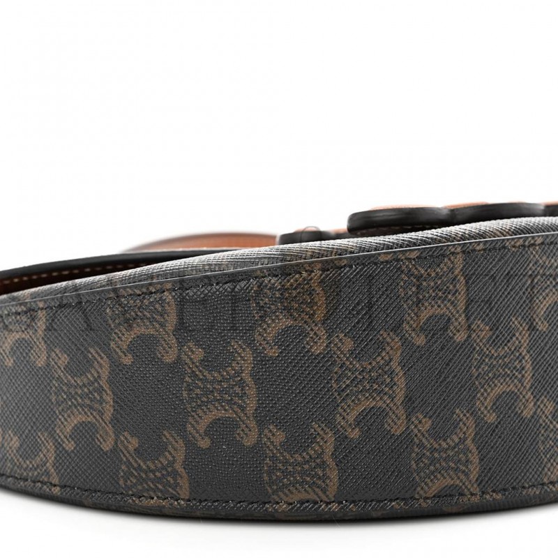 CELINE CALFSKIN TRIOMPHE CANVAS BESACE TAN (22*14*6cm) CELINE CALFSKIN TRIOMPHE CANVAS BESACE TAN (22*14*6cm)