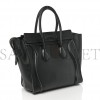 CELINE SMOOTH CALFSKIN MICRO LUGGAGE BLACK (29*26*14cm) CELINE SMOOTH CALFSKIN MICRO LUGGAGE BLACK (29*26*14cm)