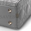 DIOR LAMBSKIN CANNAGE SMALL MY ABC DIOR LADY DIOR GREY (20*18*8.9cm)