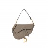 DIOR GRAINED CALFSKIN SADDLE BAG WITH STRAP WARM TAUPE (25*20*7cm) DIOR GRAINED CALFSKIN SADDLE BAG WITH STRAP WARM TAUPE (25*20*7cm)