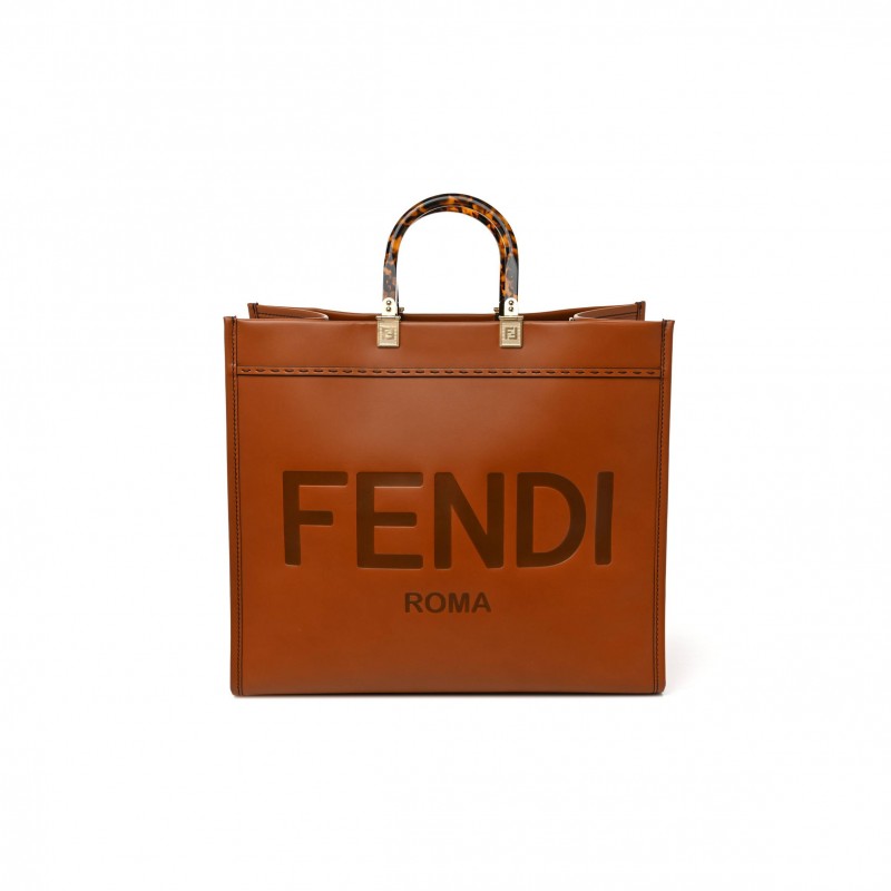 FENDI VITELLO KING PLEXIGLASS LARGE FENDI SUNSHINE SHOPPER TOTE CUOIO (41*34*20cm) FENDI VITELLO KING PLEXIGLASS LARGE FENDI SUNSHINE SHOPPER TOTE CUOIO (41*34*20cm)