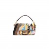 FENDI X SARA COLEMAN CANVAS VITELLO KING SETA FF FISH EYE EMBROIDERED BAGUETTE GREZZO MULTICOLOR GHIANDA (28*15*6cm) FENDI X SARA COLEMAN CANVAS VITELLO KING SETA FF FISH EYE EMBROIDERED BAGUETTE GREZZO MULTICOLOR GHIANDA (28*15*6cm)