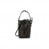 FENDI VITELLO LIBERTY F IS FENDI BI-COLOR FF 1974 EMBOSSED MINI MON TRESOR BUCKET BAG MAYA BLACK (18*11*10cm) FENDI VITELLO LIBERTY F IS FENDI BI-COLOR FF 1974 EMBOSSED MINI MON TRESOR BUCKET BAG MAYA BLACK (18*11*10cm)